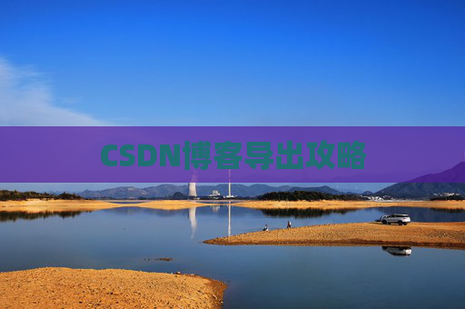 CSDN博客导出攻略